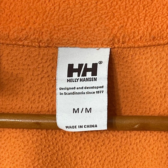 Helly Hansen Women's Waterproof Hooded Jacket Blue Orange Fleece Lined M - Picture 3 of 7